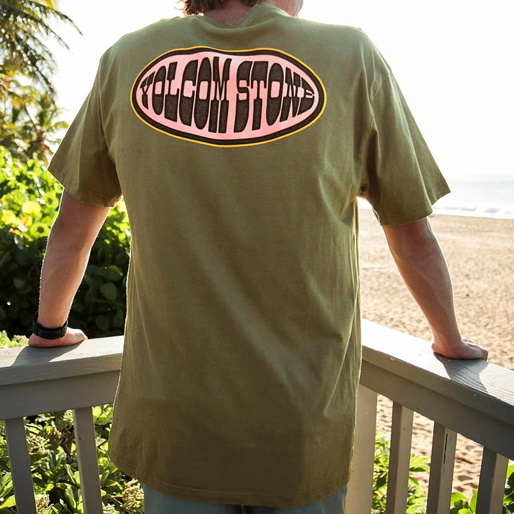 Men's Printed Casual Vacation Beach Short Sleeve T-Shirt fdd3