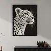 Spotted Leopard Special Shaped 5D DIY Partial Drill Diamond Pearl Painting Kit for Adults Beginners Home Decor Art Craft Pearl Diamond Painting 30x40cm