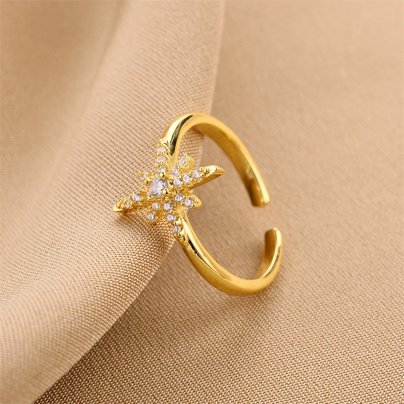 Hexagram Crystal Ring