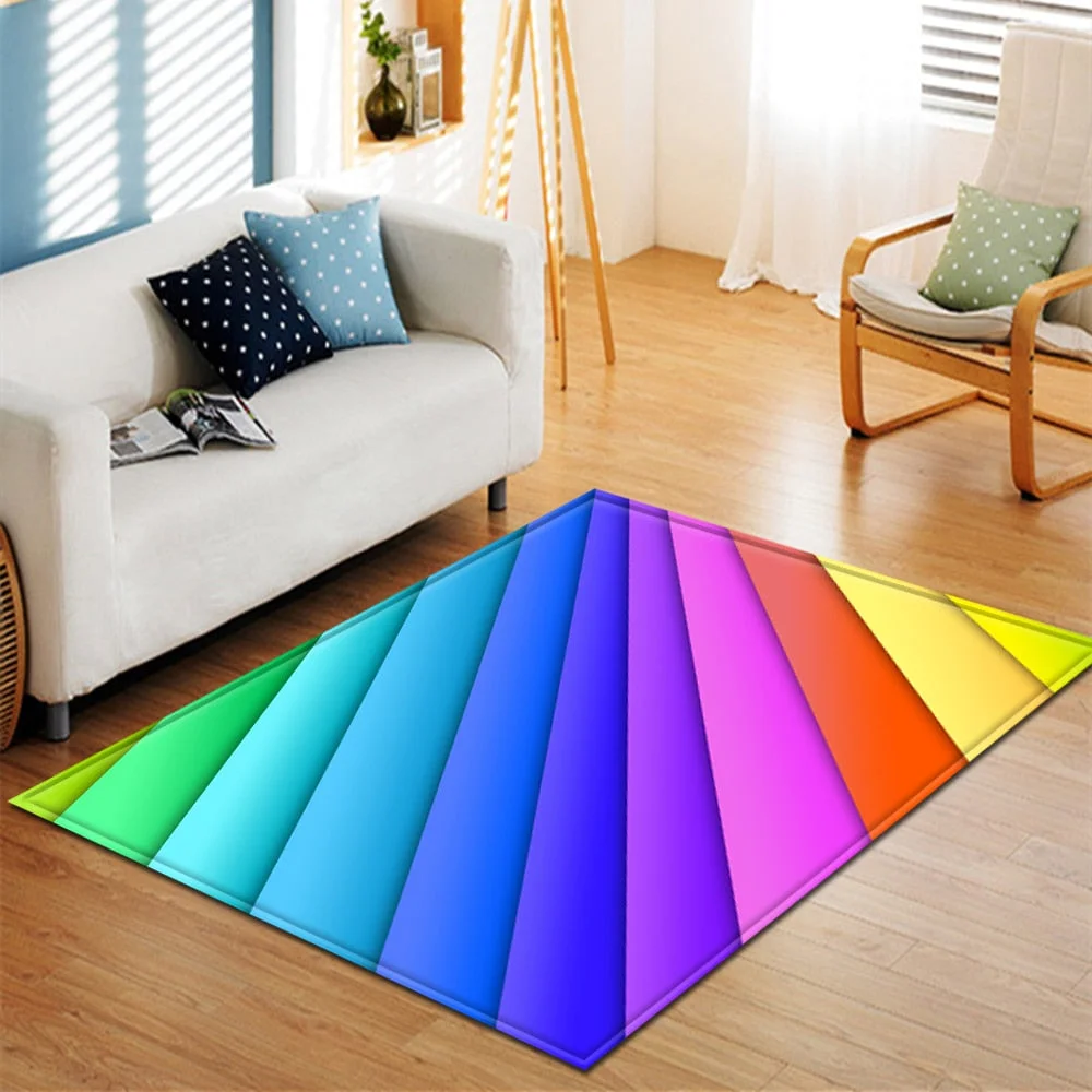 Christmas Living Room Carpet Kids Room Carpet Home Bedroom Bedside Mats Hallway Floor Decoration 3D Large Rug