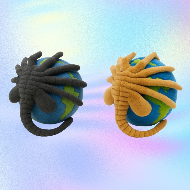 alien earth movie plushies 2pcs