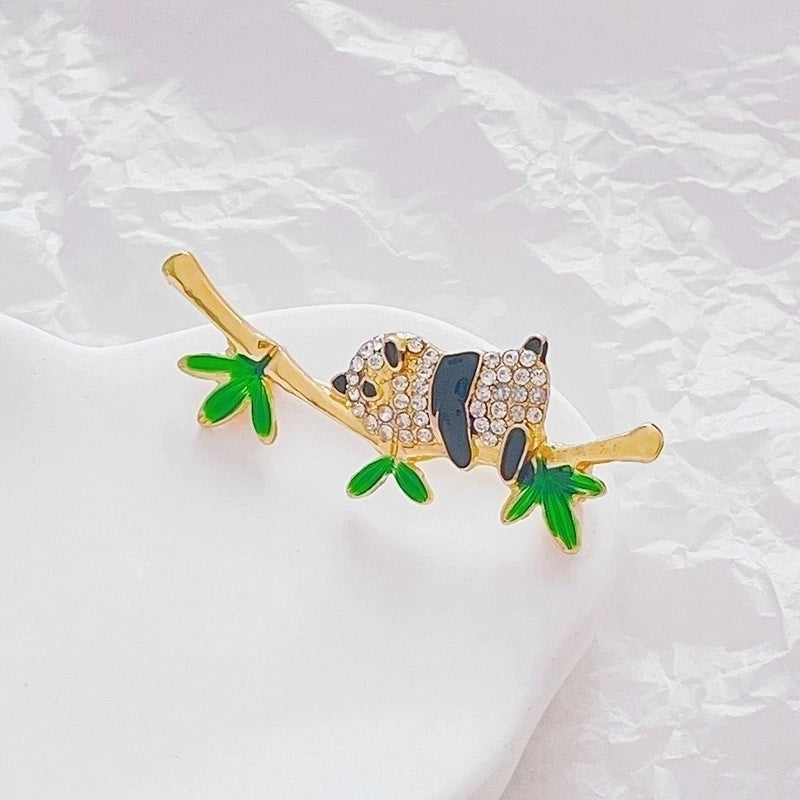 Fashion Pin Flower Alloy Plating Inlay Artificial Gemstones Pearl Women’S Brooches