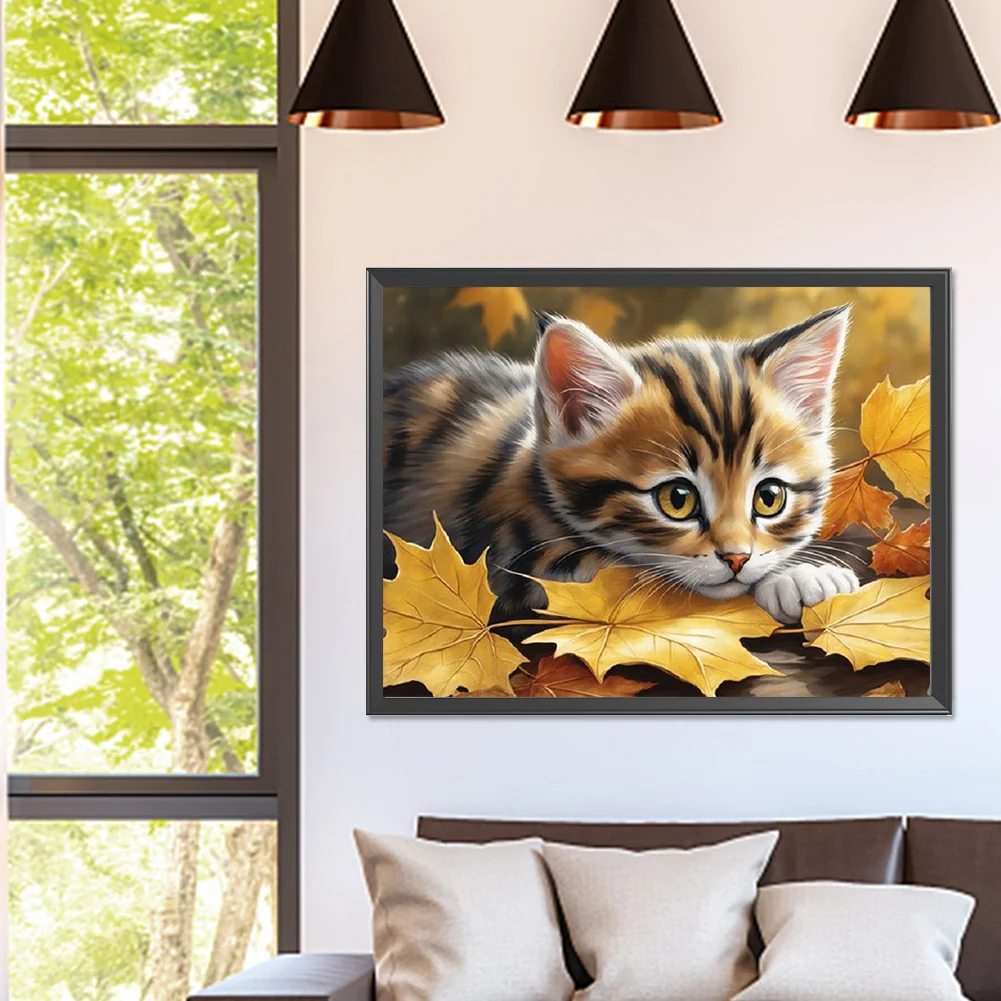 Diamond Painting - Full Square Drill - Cat(Canvas|40*30cm)