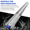 [US Local Warehouse] Heavy Duty Drawer Slides 3-Fold Guide Rail with Lock Full Extension Ball Bearing Rails 300 Lbs Drawer Slides for RV Truck Mechanical Cabinet