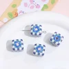 Lovely Chessboard Flower Dice Square Acrylic Beads DIY Jewelry
