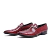 Mens Leather Dress Loafers Shoes For Wedding 