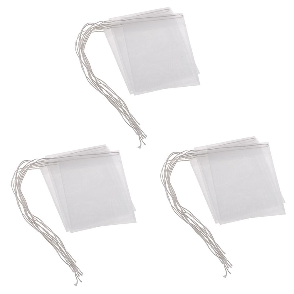 

50pcs Portable Nylon Empty Tea Bag Seal Filter String Tea Bag, 7x9cm, 501 Original