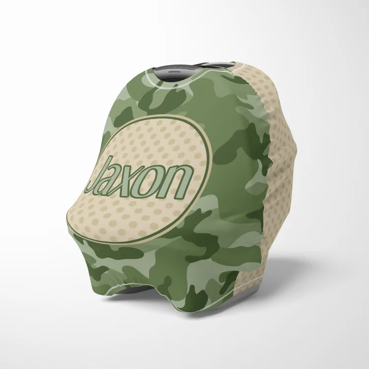Personalized Baby Camouflage Car Seat Canopy| Canopyl92