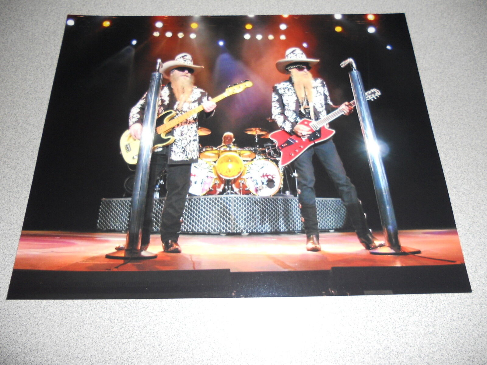 ZZ Top Live 8x10 Concert Photo Poster painting Group #3 Billy Gibbons