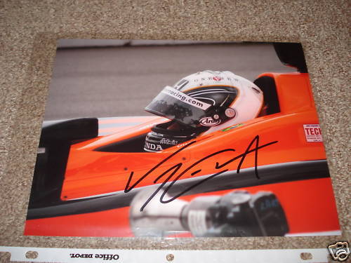 Vitor Meira Indy Formula Racing Auto Signed 8x10 Photo Poster painting