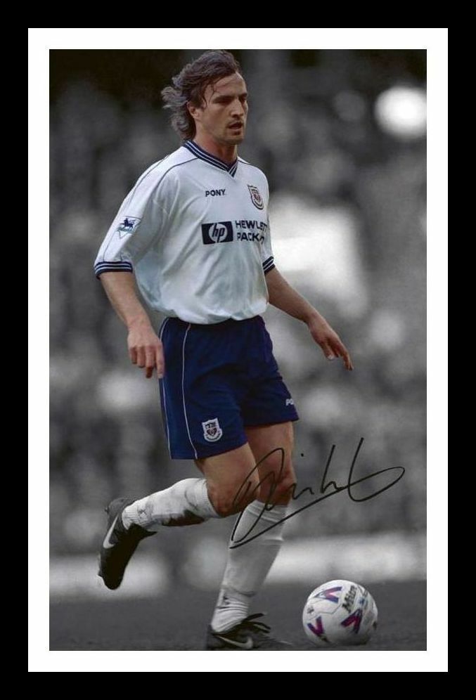 David Ginola - Tottenham Hotspur Autograph Signed & Framed Photo Poster painting