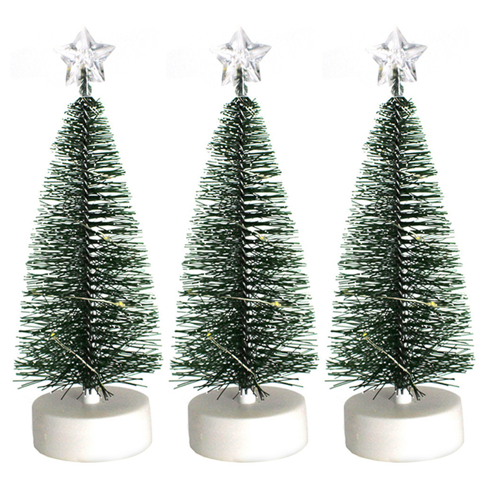 

3pcs LED Light Artificial Christmas Trees Glowing Decor Festival Ornaments, 501 Original