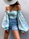 Strapless Off-The-Shoulder Blouses&Shirts Tops