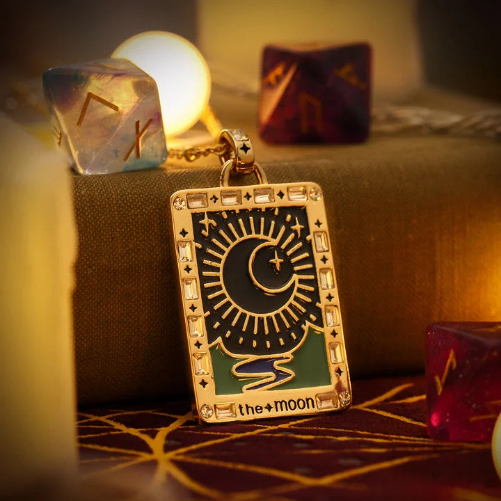 Olivenorma Zircon Galaxy Tarot Card Necklace