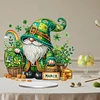 Diamond Painting Acrylic Single Sided March Gnome Ornaments Tabletop Home Office Decor