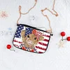 (US Local)Special Shape Highland Yak 5D DIY Diamond Painting Clutch Bag for Women Girls