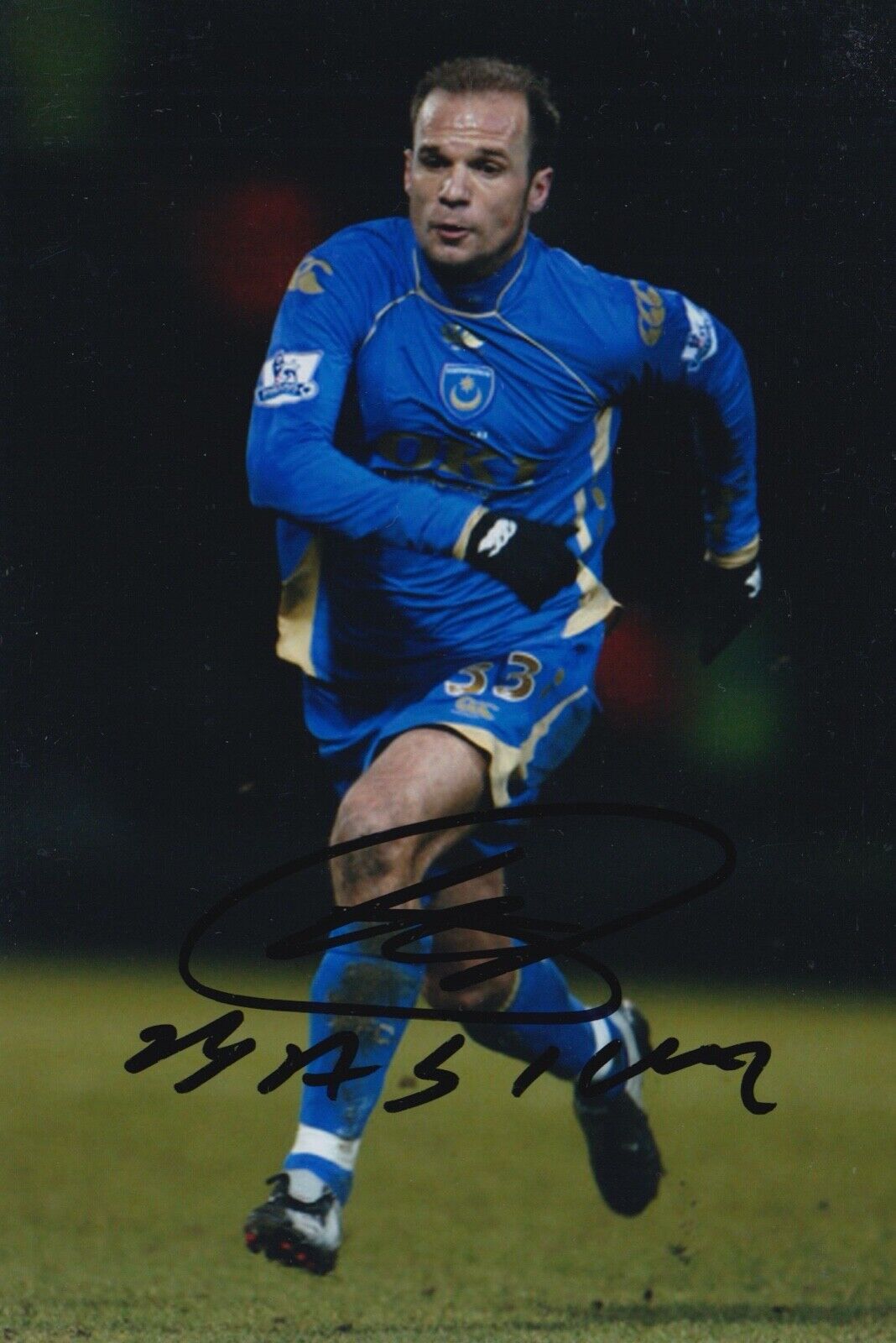 ANGELOS BASINAS HAND SIGNED 6X4 Photo Poster painting - FOOTBALL AUTOGRAPH - PORTSMOUTH 1.