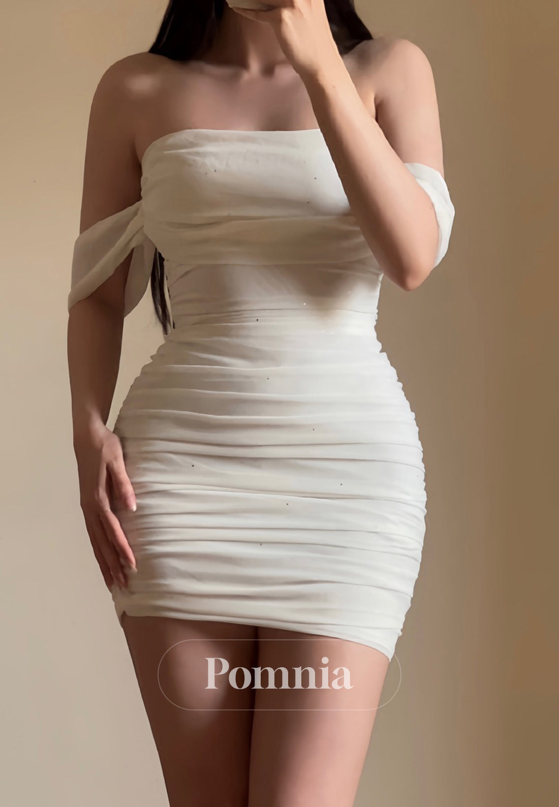 sachin and babi light blue dress Pink Strapless Ruched Homecoming Dress with Slit  Dressesforparty