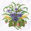 Flower - 9CT Partial Beaded Cross Stitch Kit(25x25cm)