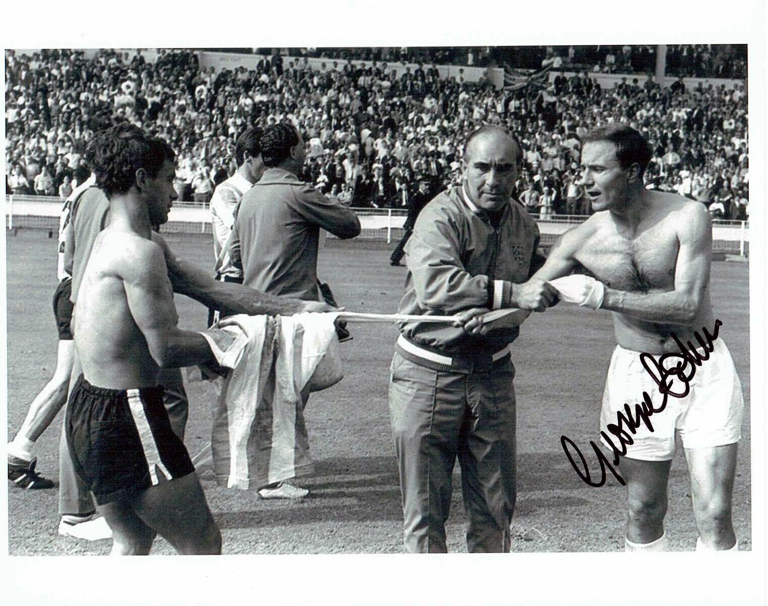 George COHEN England 1966 Shirt Swap Autograph Signed Photo Poster painting AFTAL RD COA