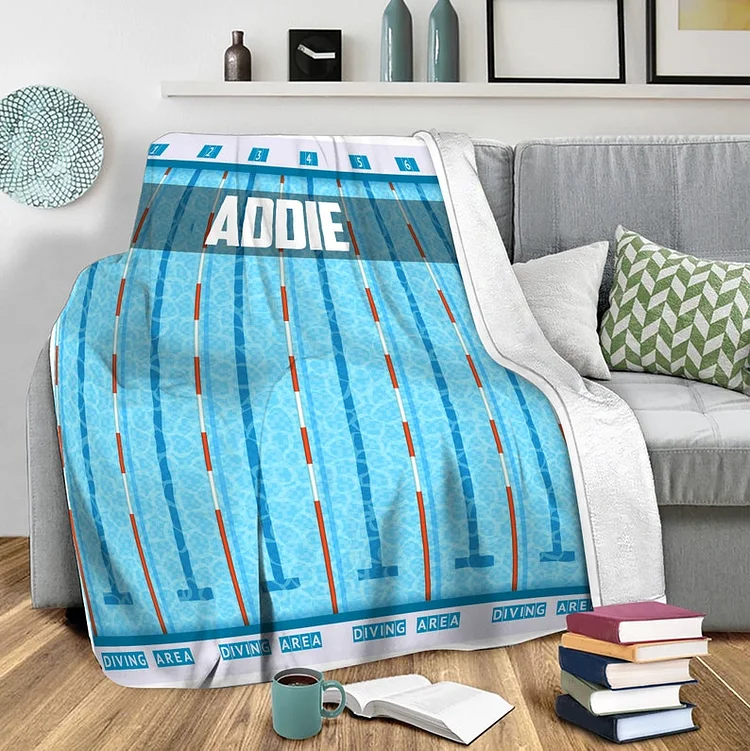 Personalized Swimming Blanket|52[personalized name blankets][custom name blankets]