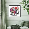 Diamond Painting-DIY Crystal Rhinestone Flower Elephant