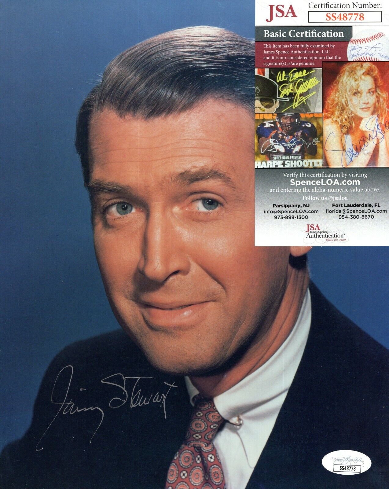 James Jimmy Stewart Actor Hand Signed Autograph 8x10 Photo Poster painting with JSA COA