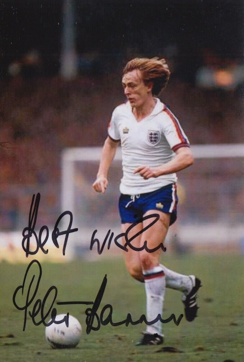 PETER BARNES HAND SIGNED 6X4 Photo Poster painting ENGLAND FOOTBALL AUTOGRAPH