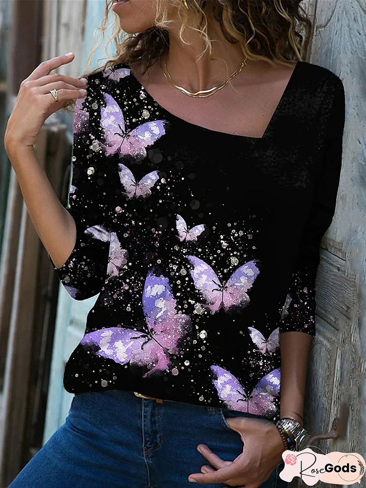 Regular Fit Butterfly T-Shirt