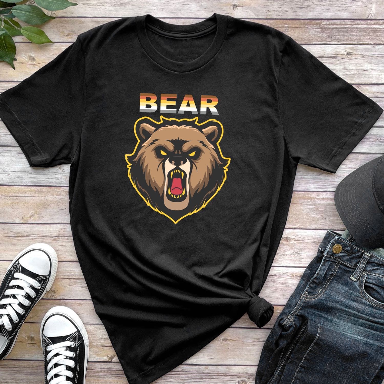 Roaring bear pride t-shirt