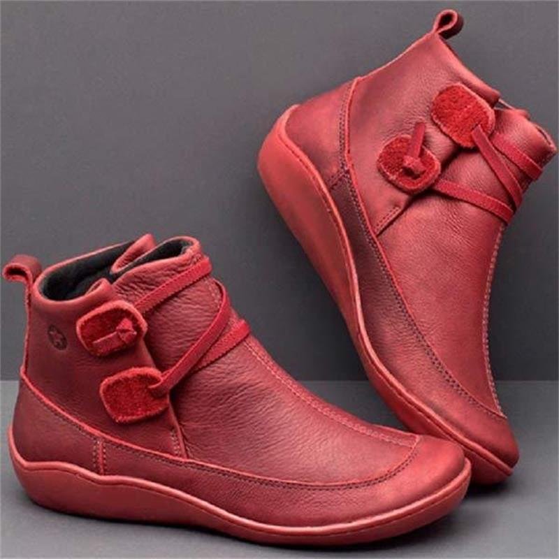 Damskie krótkie botki w stylu vintage