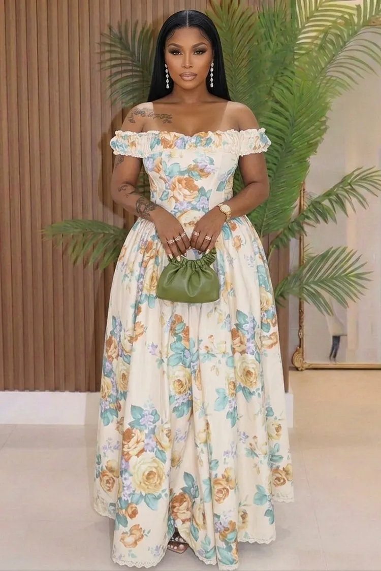 wedding guest off shoulder dress Mac Duggal - Plum Off The Shoulder Tea Length Dress