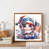 Diamond Painting-DIY Full Round Drill US Flag Star Gnome