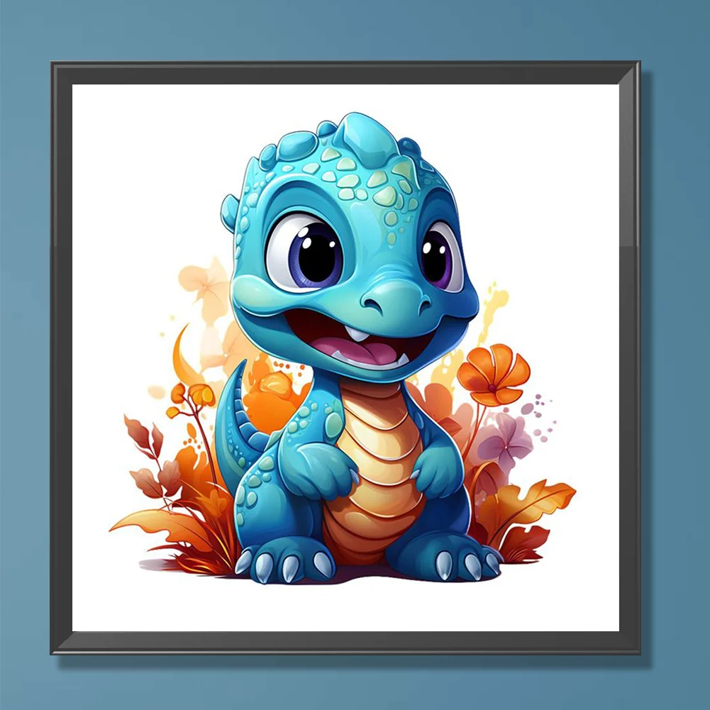 Full Round Diamond Painting 30*30cm - Little Dragon