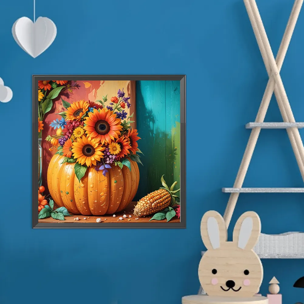 DIY Paint By Number 40*40cm - Sunflower Pumpkin