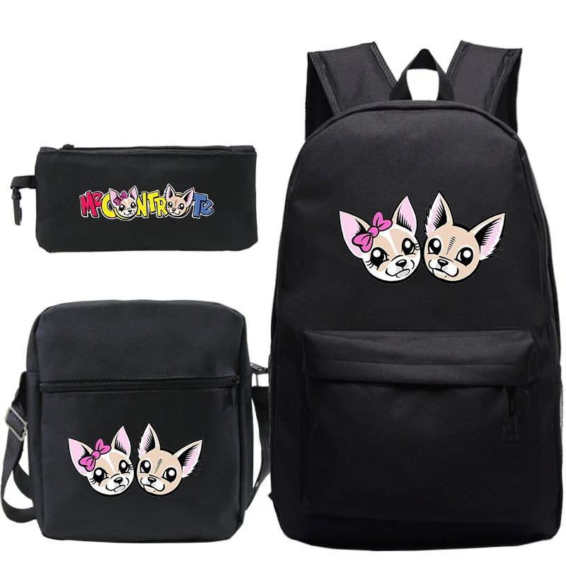 Buzzdaisy Casual Me contro Te School Backpack For Boys Girls Three-piece Set