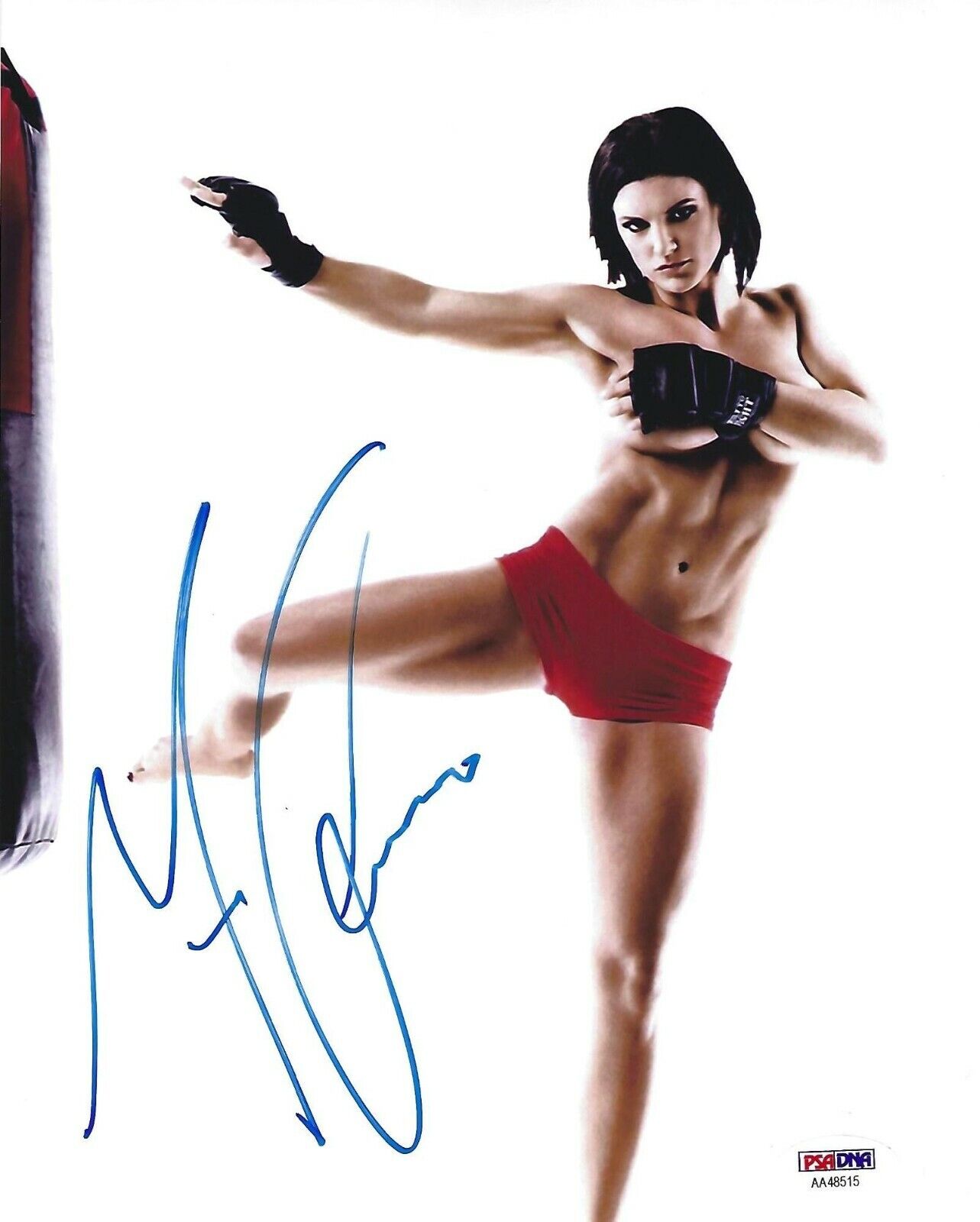 Gina Carano Signed UFC 8x10 Photo Poster painting PSA/DNA COA Autograph Picture ESPN Topless MMA