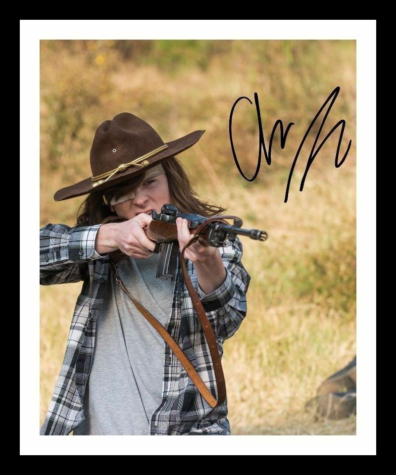 Chandler Riggs - The Walking Dead Autograph Signed & Framed Photo Poster painting