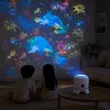 Dynamic LED Projector Light 360 Degree Rotating Projection Night Light Rechargeable & Adjustable Brightness for Bedroom Home Theater