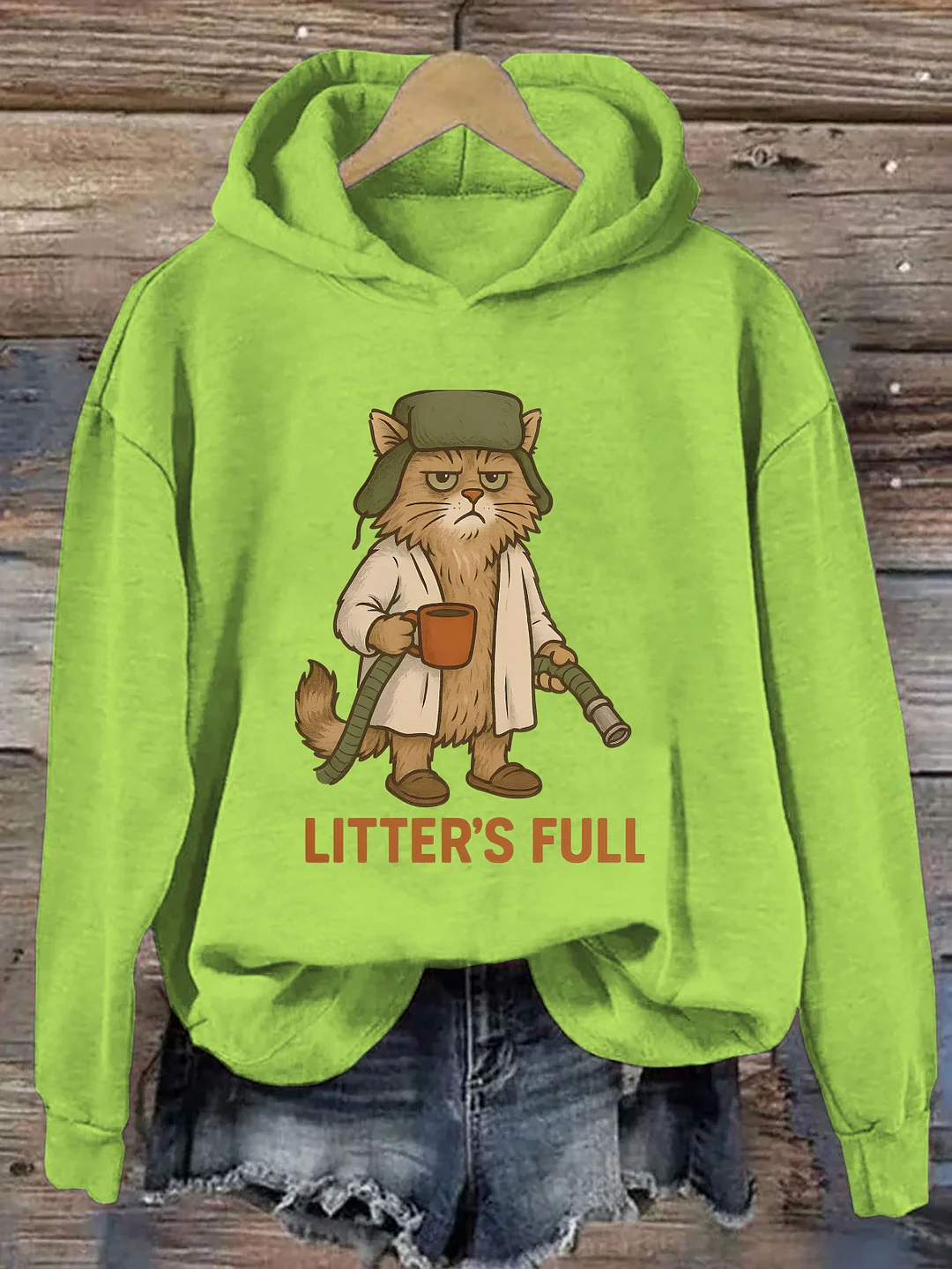 Litter's Full Christmas Vacation Cat Hoodie