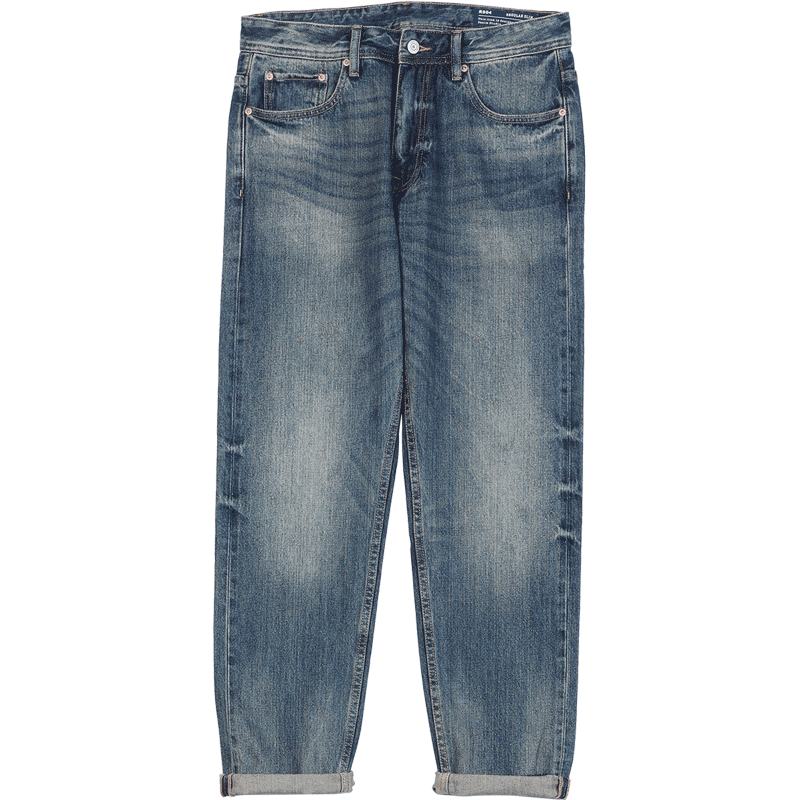 SIMWOOD 2021 Autumn New Regular Straight Jeans Men 100% Cotton Vintage Casual Denim Trousers Plus Size Brand Clothing