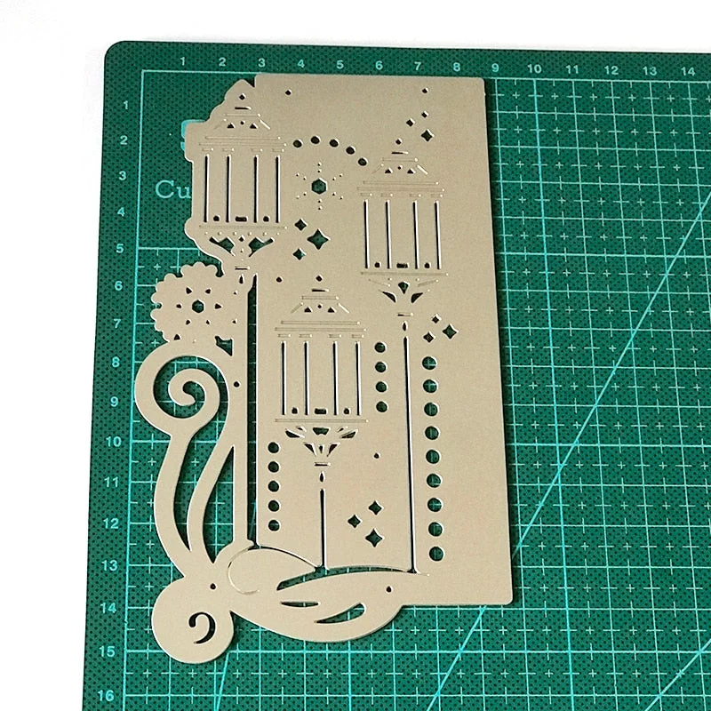 Metal Cutting Dies Christmas Border Knife Die Mold Stencils for Craft Scrapbook Greeting Card Making Decorative Die Template