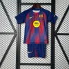 25/26 Kids Barcelona Soccer Jersey Home