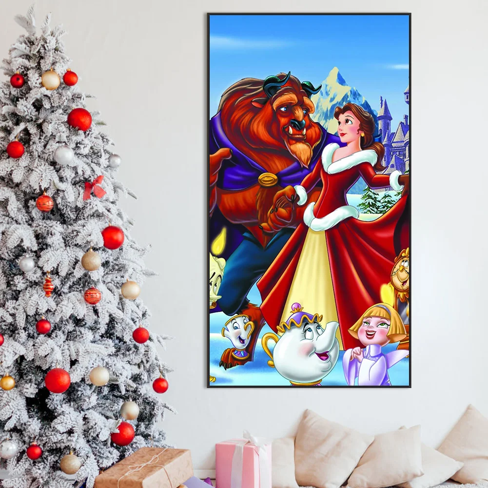 Diamond Painting - Full Round Drill - Beauty and the Beast(Canvas|40*70cm)