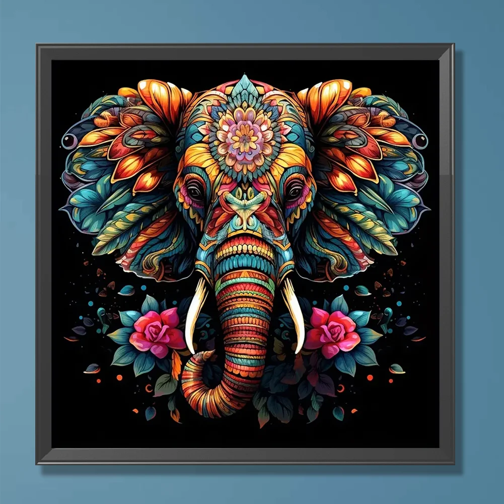 Diamond Painting - Full Round Drill - Elephant(Canvas|30*30cm)