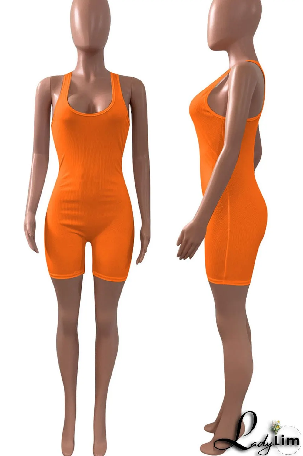 Black Casual Sportswear Solid Split Joint U Neck Regular Jumpsuits