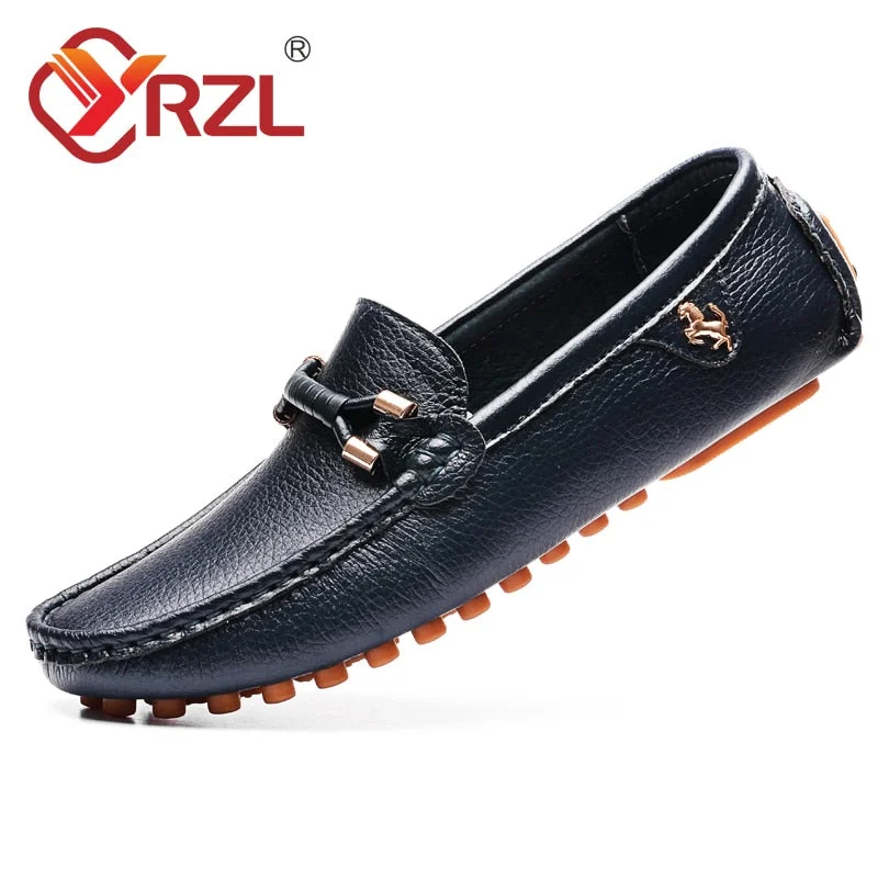 Loafers Men Leather Shoes Slip on Driving Flats Men Casual Shoes Mens White Moccasins Soft Sole Lazy Shoes Big Size 48