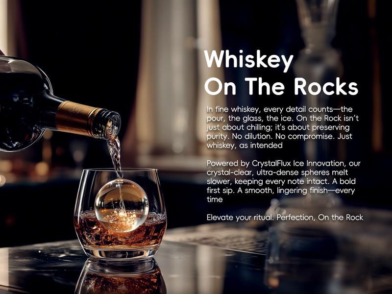 Product Introduction of ecozy 2" Clear Ice Ball Maker with CrystalFlux Technology Fastest 40 Min Production 144 Ice Balls Per Day Sphere Ice Maker with Enhanced Insulation Automatic Water Supply Self-Cleaning for Whiskey Bourbon Appliances IcemakermMachine 2