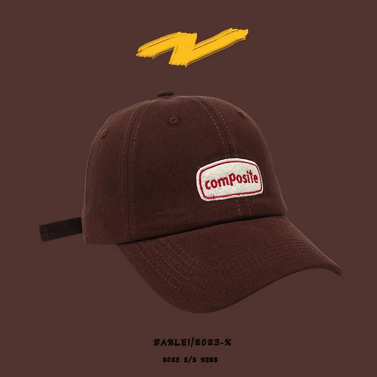 Face Small Baseball Hat for Women 2023Korean Version Versatile Spring and Summer Soft Top Wide Eave Plain Face Big Head
