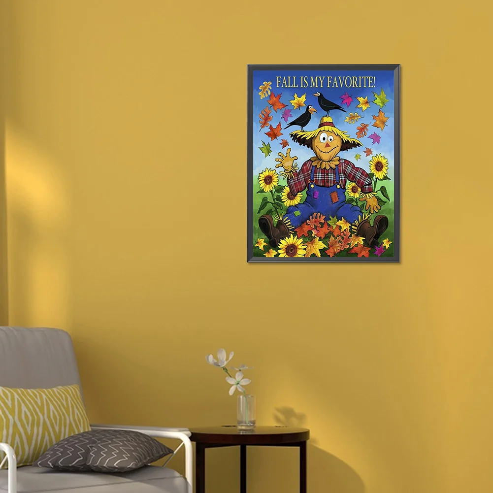 Diamond Painting - Full Round Drill - Scarecrow(Canvas|30*40cm)